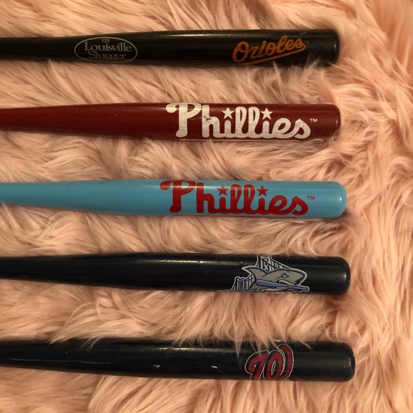MLB Other Five Official Mlb Miniature Baseball Bats Poshmark